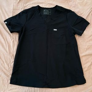 Figs Catarina Scrub Top Black